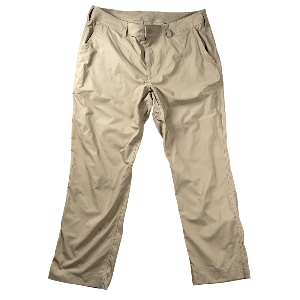Duluth‎ Trading Co Armachillo Chino Mens 40x30 Tan Khaki Nylon Spandex Pants